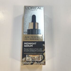 NEW L'OREAL Paris Age Perfect Cell Renewal MIDNIGHT SERUM 1 FL OZ